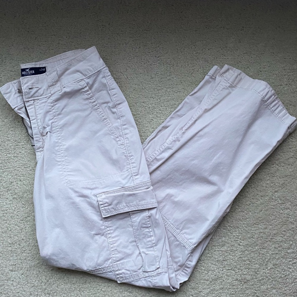 Hollister Women's Light Pink Wide Leg Pants